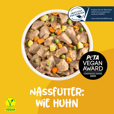 Vutter! Nassfutter wie Huhn PETA Award Companion Animal 2025