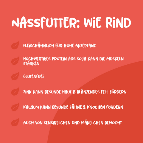 Vutter! veganes Nassfutter wie Rind Vorteile für Hunde