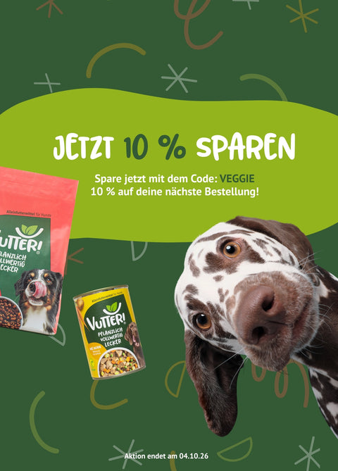 Spare mit dem Code VEGGIE 10 % auf deine nächste Bestellung bei Vutter!